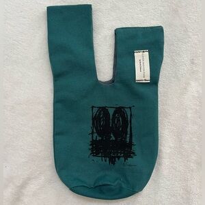 Rashid Johnson Eleven Madison Park NY Restaurant Canvas Bag Teal Blue Green